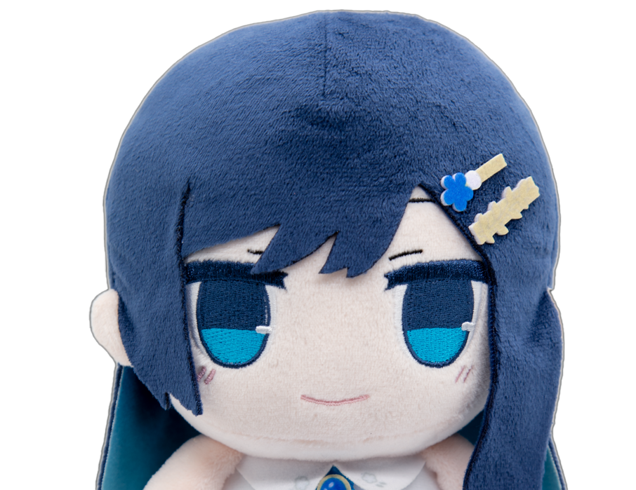 青い髪のぬいぐるみ